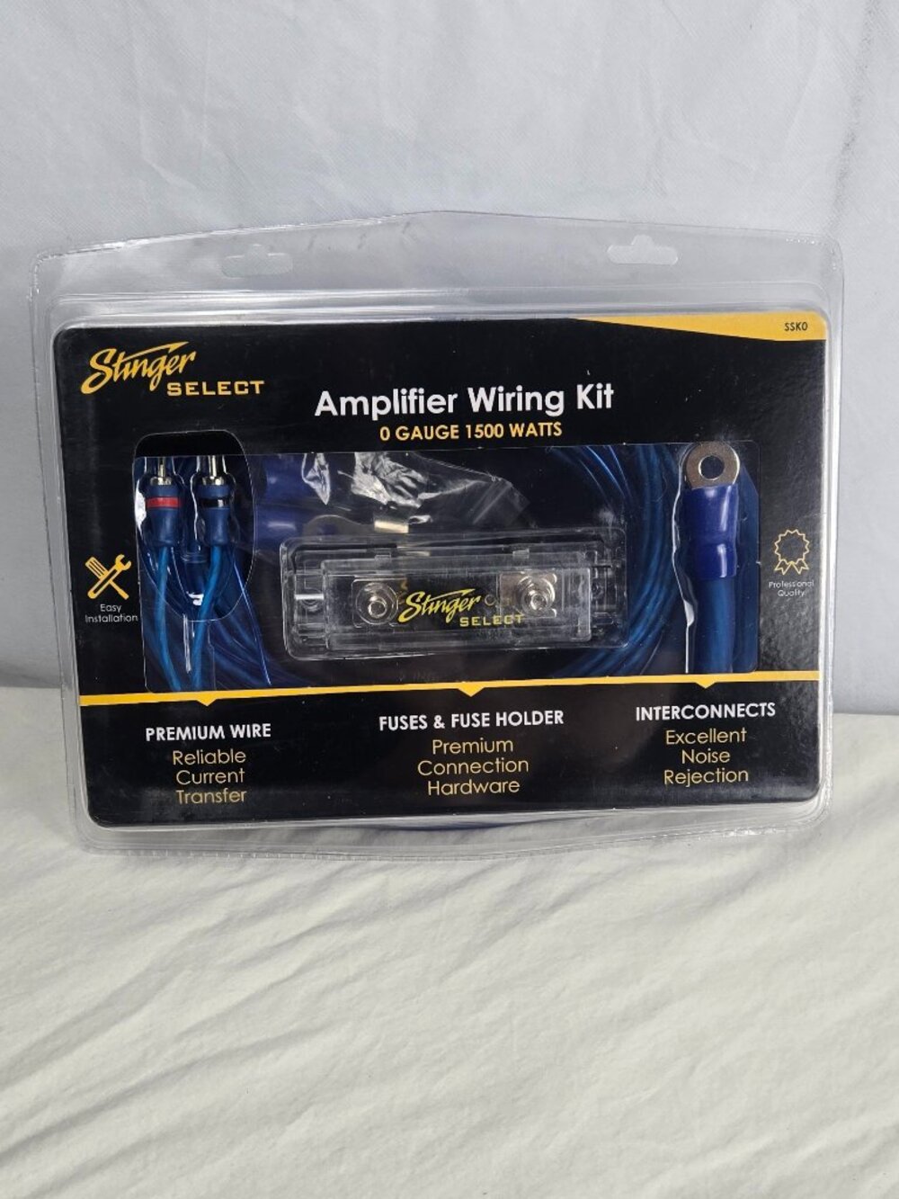 Stinger® Select Series 1/0-Gauge 1,500W Amp Wiring Kit | Ultra-Flexible Copper-C